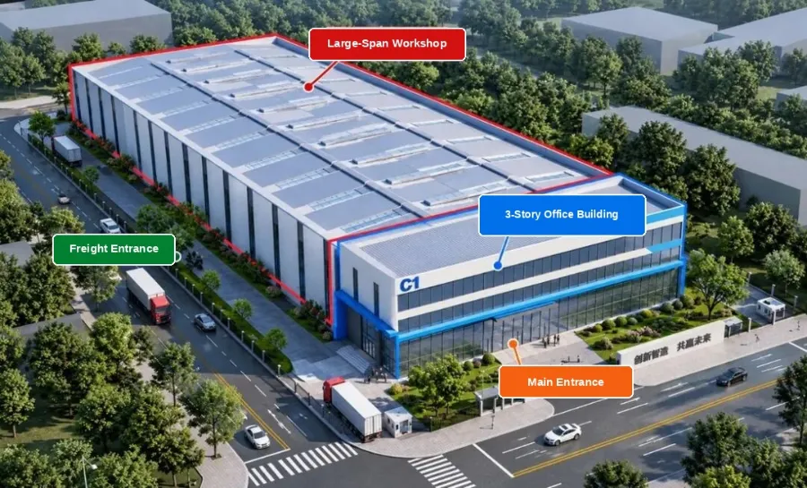 Industrielle bygninger i 