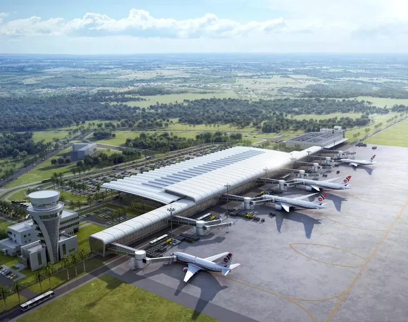 Økonomisk modulær stålstrukturterminal