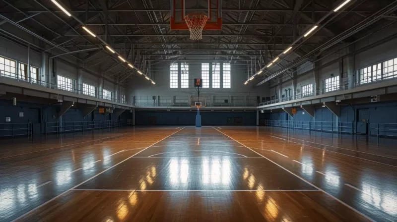 Indendørs Basketball Arena Stålkonstruktion