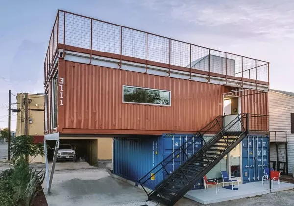 Modulær stabelbar stålcontainer sovesal