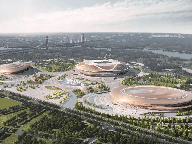 Multifunktionelt stålstrukturstadion