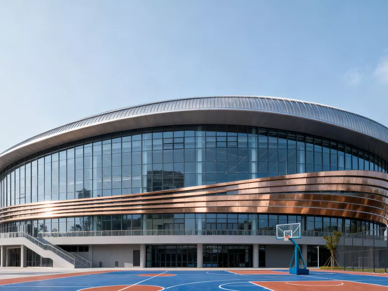 Præfabrikeret stålstruktur basketballbane
