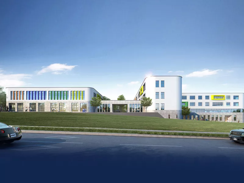 Præfabrikeret stålkonstruktion skolebygning