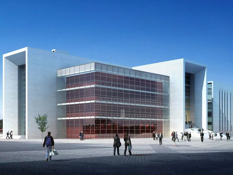 Moderne kontorblokke i stål