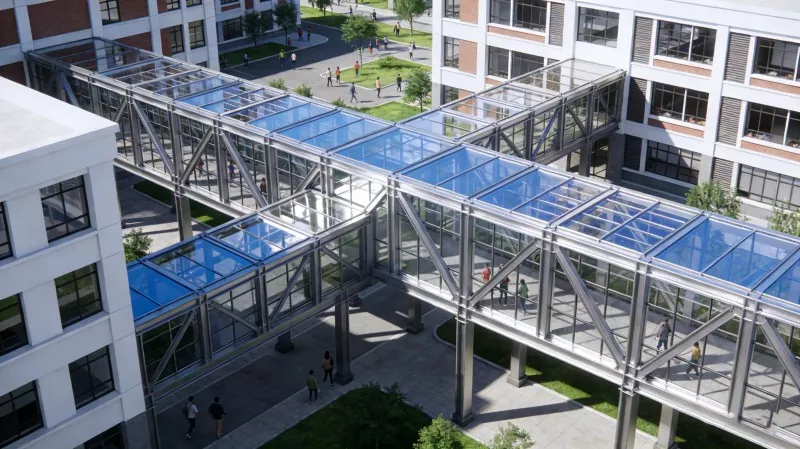 Stålstruktur Campus Korridor