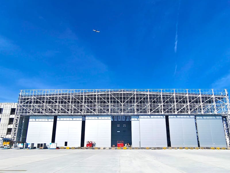Stålkonstruktion Civil Aviation Hub Hangar