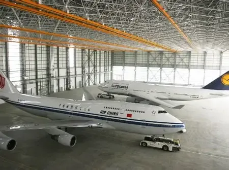 Hangar til vedligeholdelse af stålkonstruktioner