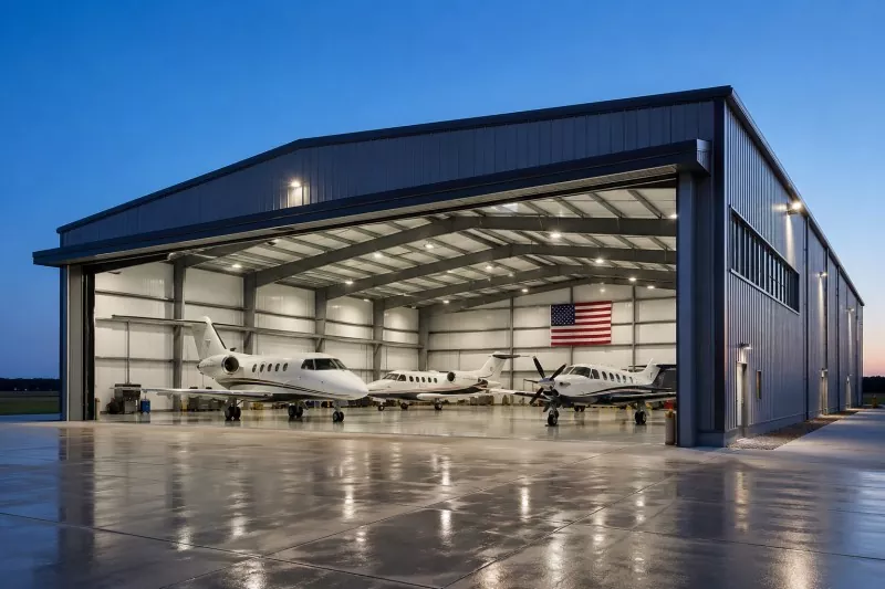Stålkonstruktion Privat Hangarkonstruktion